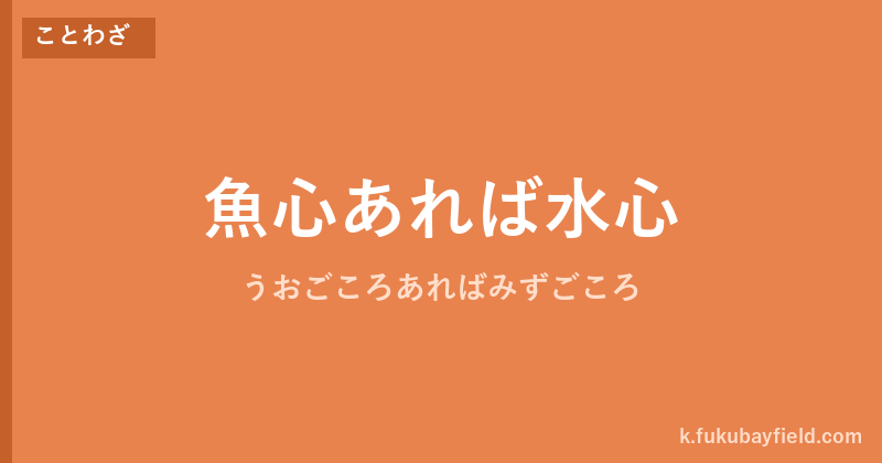 「魚心あれば水心」の意味・由来・例文を解説した記事のアイキャッチ画像